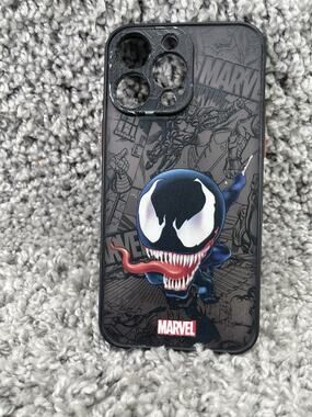 Cartoon Marvel Venom Spiderman Design Case Cover For iPhone 14 Pro Max